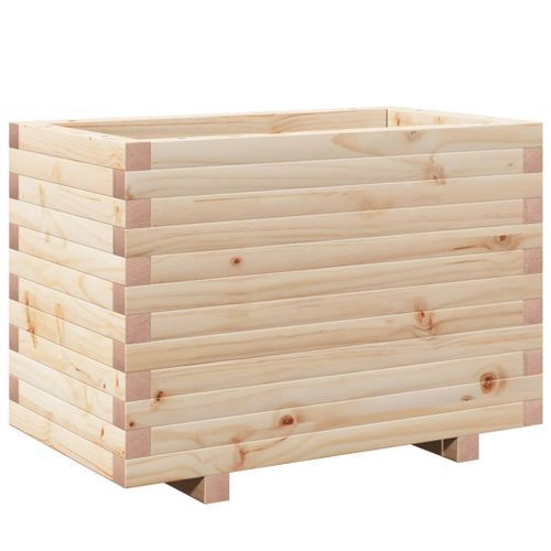 Jardinière 70x40x49,5 cm bois de pin massif - Photo n°2; ?>