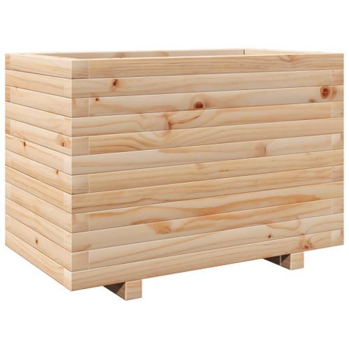 Jardinière 70x40x49,5 cm bois de pin massif - Photo n°2; ?>