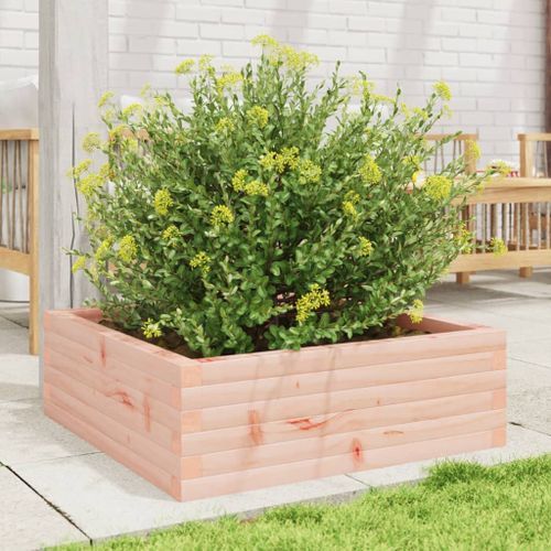 Jardinière 70x70x23 cm bois massif douglas - Photo n°3; ?>