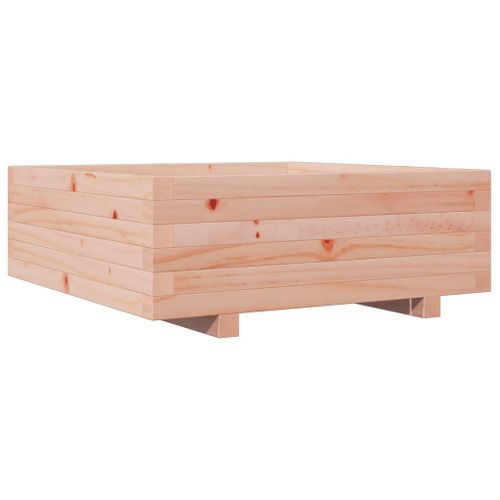 Jardinière 70x70x26,5 cm bois massif douglas - Photo n°2; ?>