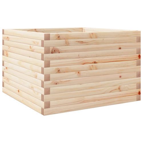 Jardinière 70x70x45,5 cm bois de pin massif - Photo n°2; ?>