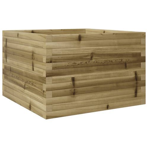 Jardinière 70x70x46 cm bois de pin imprégné - Photo n°2; ?>