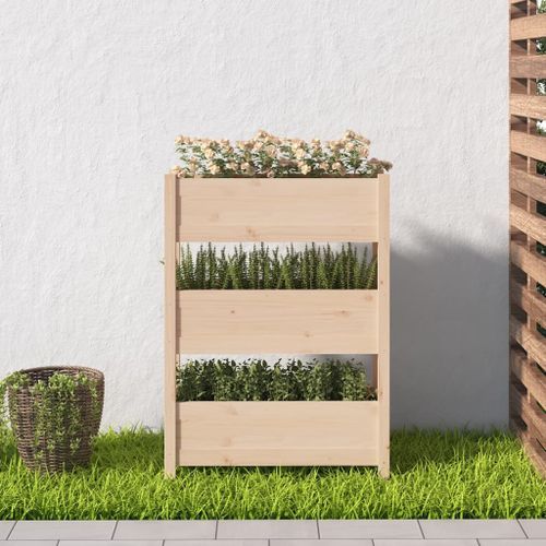 Jardinière 77x25x104,5 cm Bois massif de pin - Photo n°3; ?>