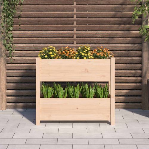 Jardinière 77x25x66 cm Bois massif de pin - Photo n°3; ?>