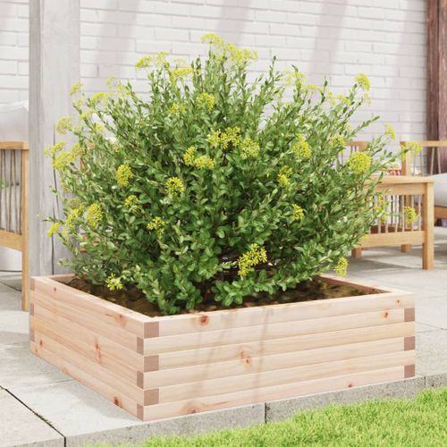 Jardinière 80x80x23 cm bois de pin massif - Photo n°3; ?>