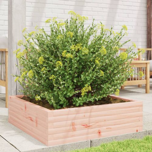 Jardinière 80x80x23 cm bois massif de douglas - Photo n°3; ?>