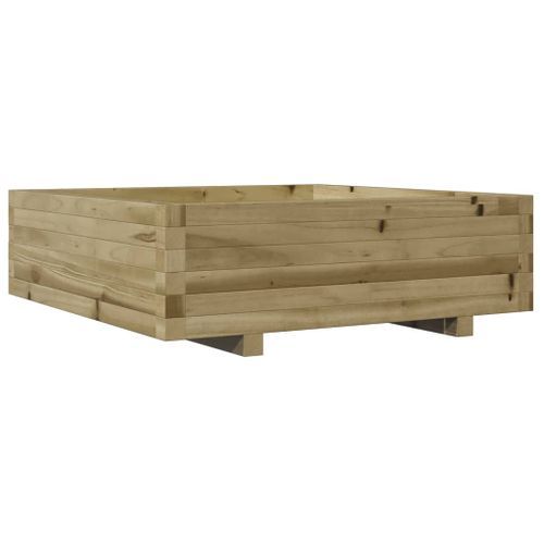 Jardinière 80x80x26,5 cm bois de pin imprégné - Photo n°2; ?>