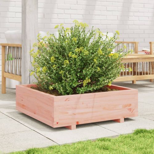 Jardinière 80x80x26,5 cm bois massif de douglas - Photo n°3; ?>