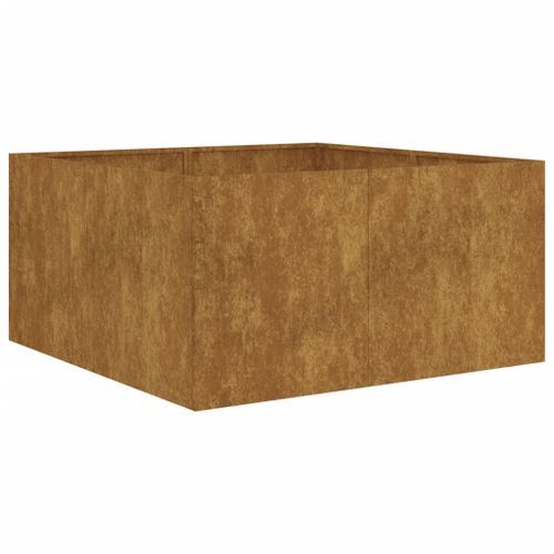 Jardinière 80x80x40 cm acier corten - Photo n°2; ?>