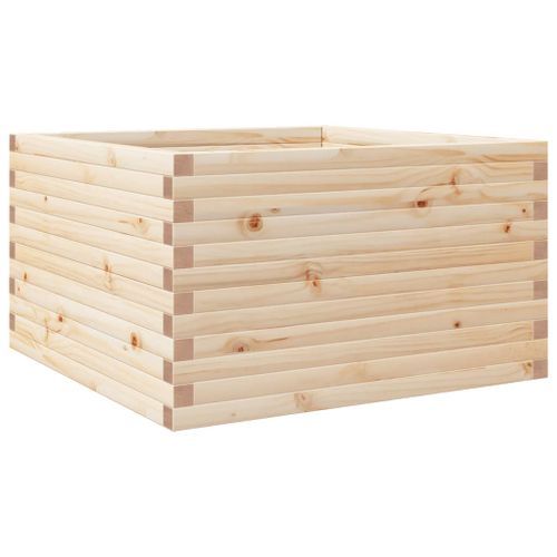 Jardinière 80x80x46 cm bois de pin massif - Photo n°2; ?>