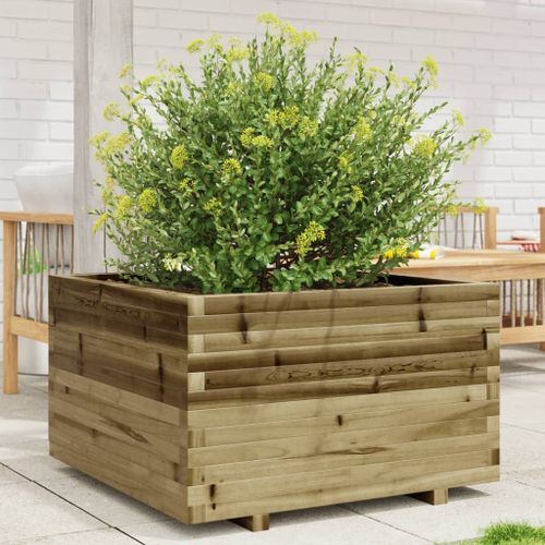 Jardinière 80x80x49,5 cm bois de pin imprégné - Photo n°3; ?>