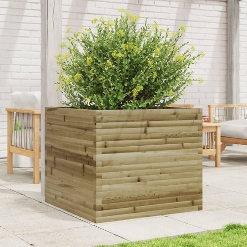 Jardinière 80x80x68,5 cm bois de pin imprégné - Photo n°3; ?>