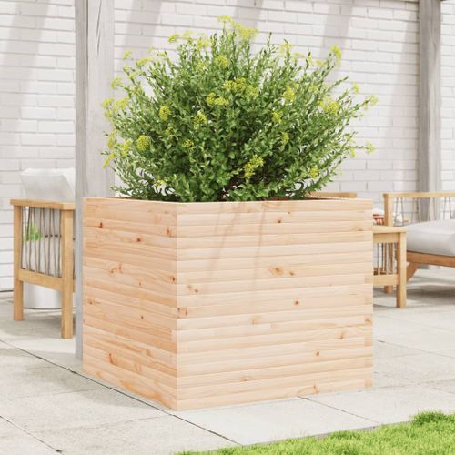 Jardinière 80x80x68,5 cm bois de pin massif - Photo n°3; ?>