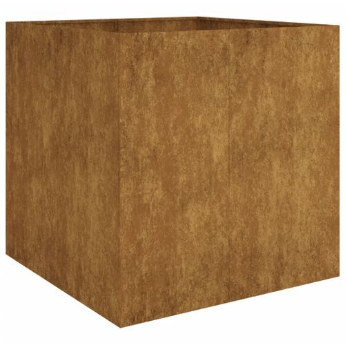 Jardinière 80x80x80 cm acier corten - Photo n°2; ?>