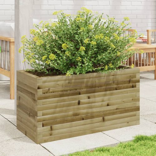 Jardinière 90x40x45,5 cm bois de pin imprégné - Photo n°3; ?>