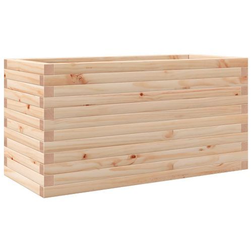 Jardinière 90x40x45,5 cm bois de pin massif - Photo n°2; ?>