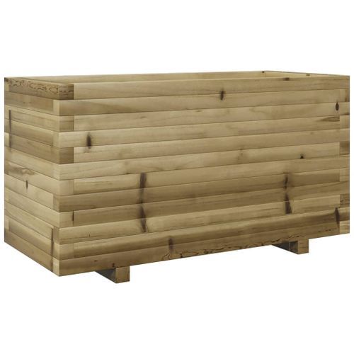 Jardinière 90x40x49,5 cm bois de pin imprégné - Photo n°2; ?>