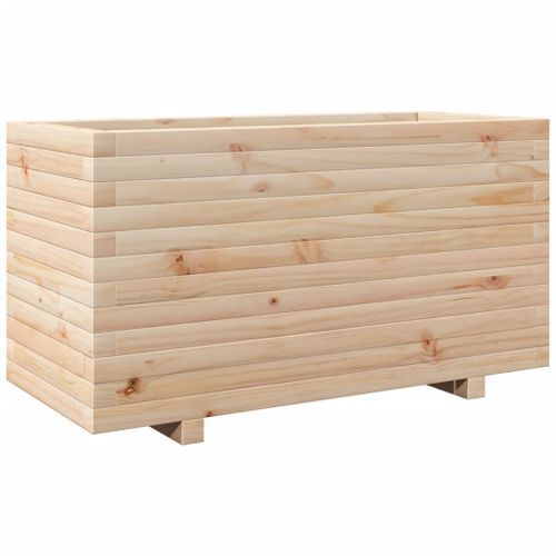 Jardinière 90x40x49,5 cm bois de pin massif - Photo n°2; ?>