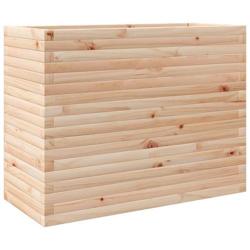 Jardinière 90x40x68,5 cm bois de pin massif - Photo n°2; ?>