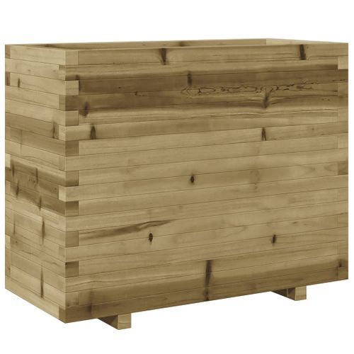 Jardinière 90x40x72,5 cm bois de pin imprégné - Photo n°2; ?>