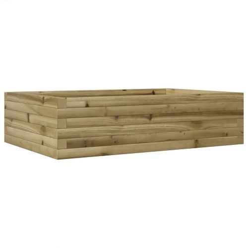 Jardinière 90x60x23 cm bois de pin imprégné - Photo n°2; ?>