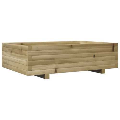 Jardinière 90x60x26,5 cm bois de pin imprégné - Photo n°2; ?>