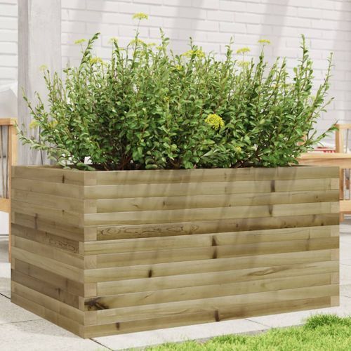 Jardinière 90x60x45,5 cm bois de pin imprégné - Photo n°3; ?>