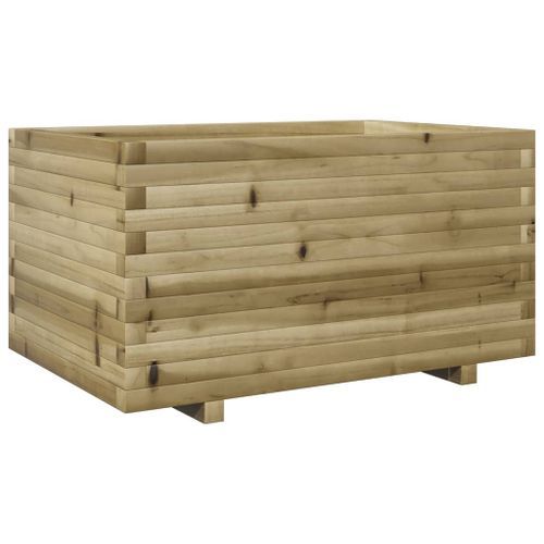 Jardinière 90x60x49,5 cm bois de pin imprégné - Photo n°2; ?>