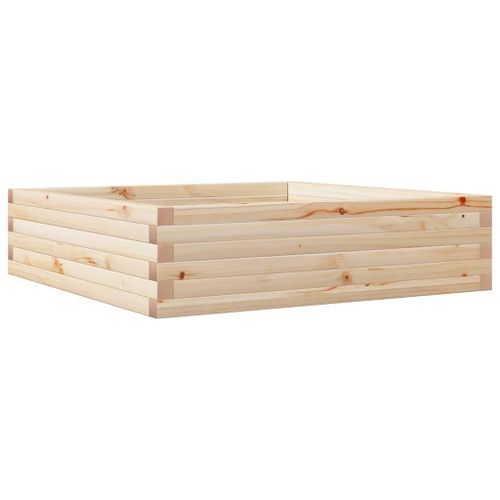 Jardinière 90x90x23 cm bois de pin massif - Photo n°2; ?>