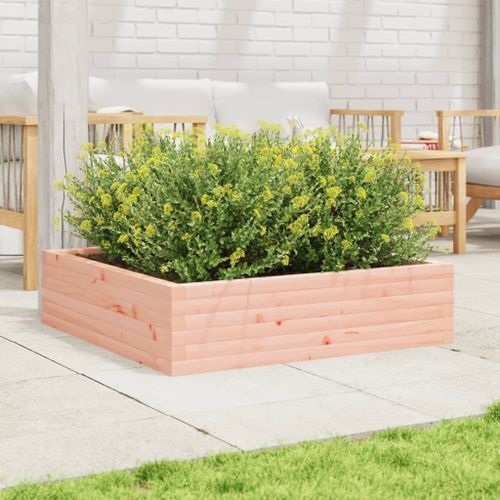 Jardinière 90x90x23 cm bois massif douglas - Photo n°3; ?>