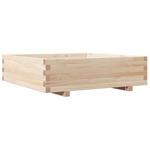 Jardinière 90x90x26,5 cm bois de pin massif - Photo n°2; ?>