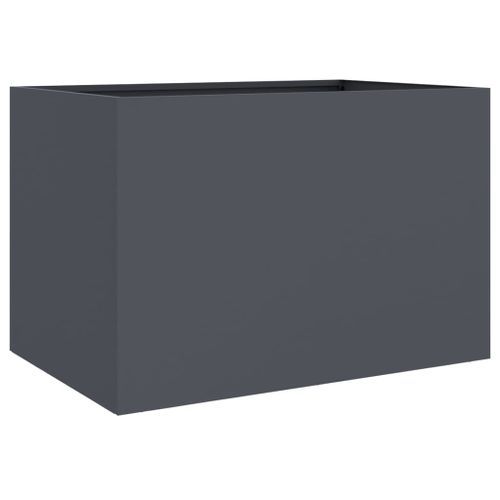 Jardinière anthracite 62x47x46 cm acier laminé à froid - Photo n°2; ?>