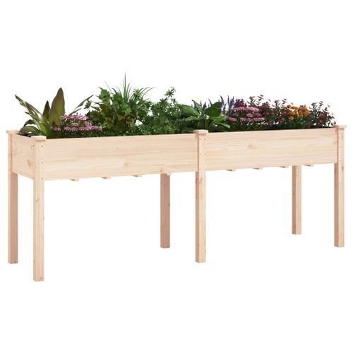 Jardinière avec doublure 203x53x76 cm bois massif de sapin - Photo n°3; ?>