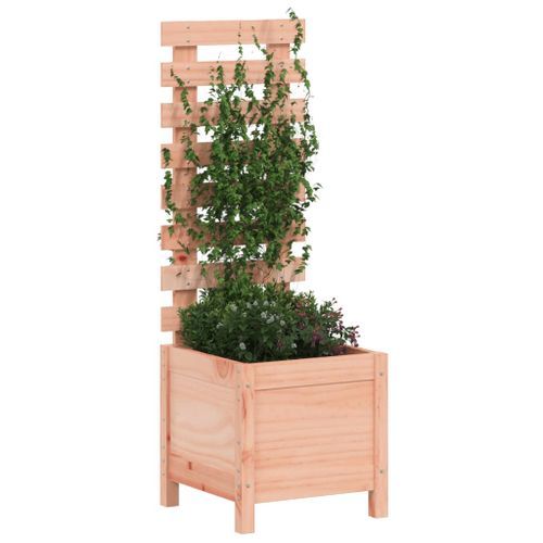 Jardinière avec support 39x39,5x114 cm bois massif douglas - Photo n°3; ?>