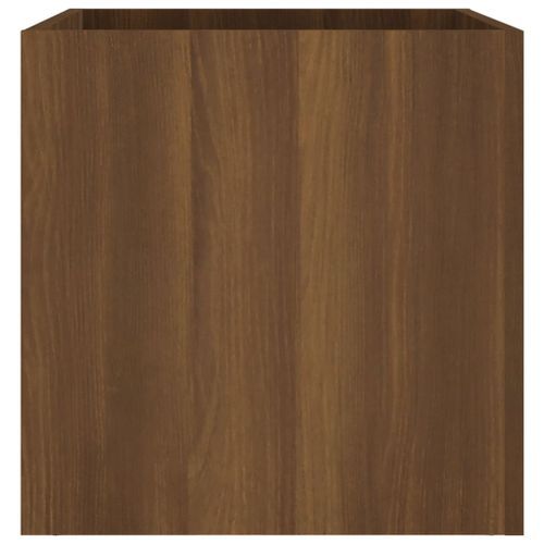 Jardinière Chêne marron 40x40x40 cm Bois d'ingénierie - Photo n°3; ?>