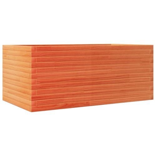 Jardinière cire marron 110x60x45,5 cm bois de pin massif - Photo n°2; ?>