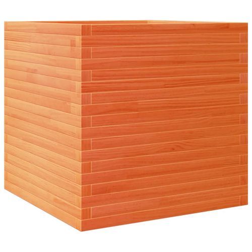 Jardinière cire marron 70x70x68,5 cm bois de pin massif - Photo n°2; ?>