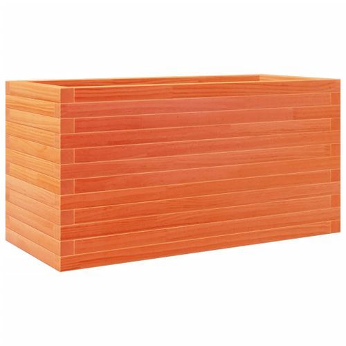 Jardinière cire marron 90x40x45,5 cm bois de pin massif - Photo n°2; ?>