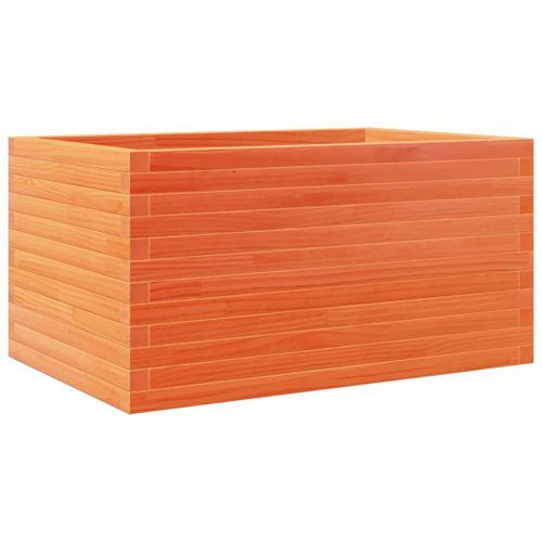 Jardinière cire marron 90x60x45,5 cm bois de pin massif - Photo n°2; ?>