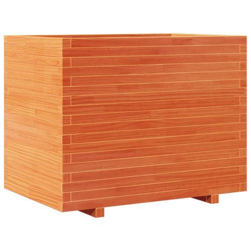 Jardinière cire marron 90x60x72 cm bois de pin massif - Photo n°2; ?>