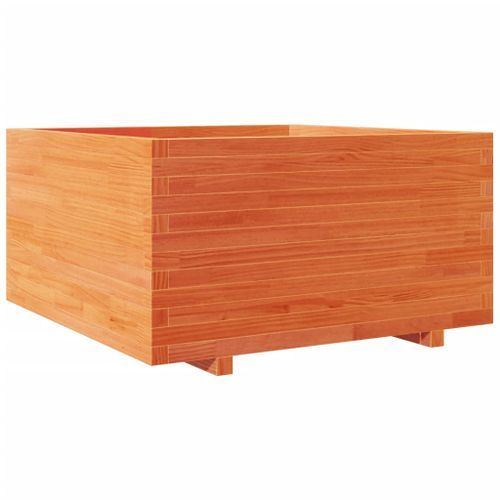 Jardinière cire marron 90x90x49,5 cm bois de pin massif - Photo n°2; ?>