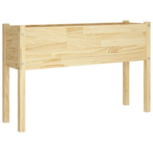 Jardinière d'extérieur 110x31x70 cm Bois de pin massif - Photo n°3; ?>