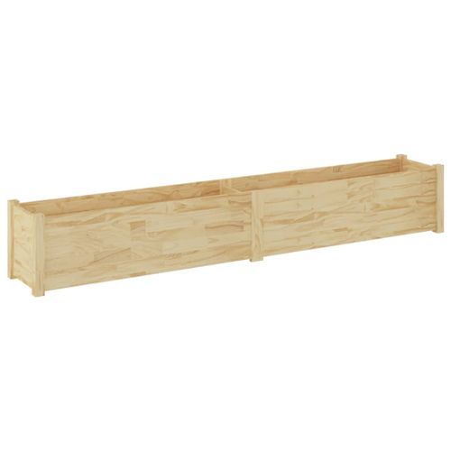 Jardinière d'extérieur 200x31x31 cm Bois de pin massif - Photo n°2; ?>