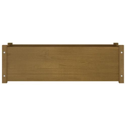 Jardinière d'extérieur Marron miel 100x31x31 cm Bois de pin - Photo n°3; ?>
