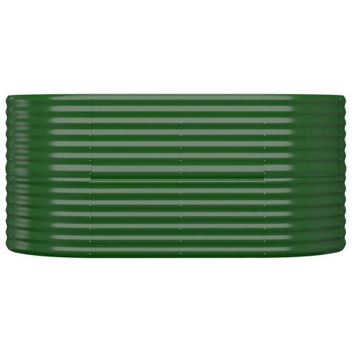 Jardinière de jardin Acier enduit de poudre 152x80x68 cm Vert - Photo n°3; ?>