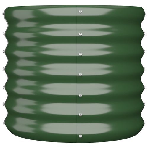 Jardinière de jardin Acier enduit de poudre 40x40x36 cm Vert - Photo n°3; ?>