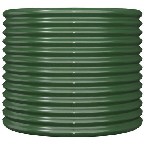 Jardinière de jardin Acier enduit de poudre 80x80x68 cm Vert - Photo n°3; ?>