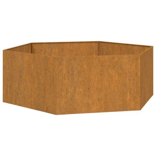 Jardinière Rouillé 138x120x45 cm Acier corten - Photo n°2; ?>