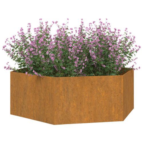 Jardinière Rouillé 138x120x45 cm Acier corten - Photo n°3; ?>