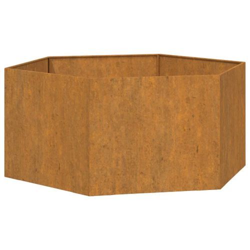 Jardinière Rouillé 90x90x45 cm Acier corten - Photo n°2; ?>